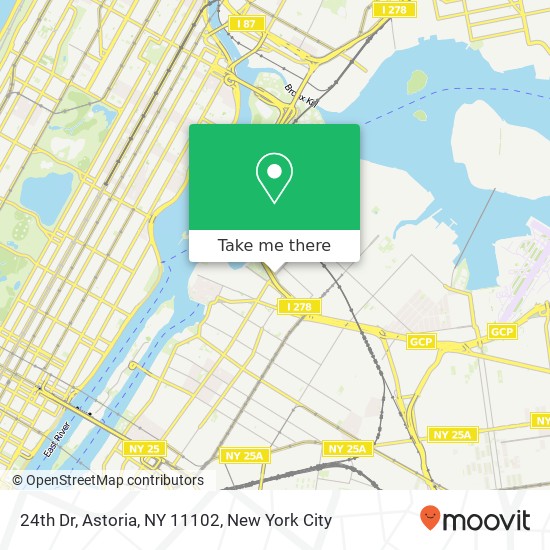 Mapa de 24th Dr, Astoria, NY 11102