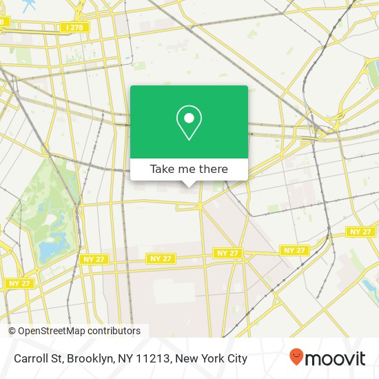 Mapa de Carroll St, Brooklyn, NY 11213