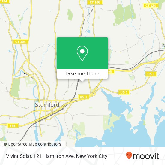 Vivint Solar, 121 Hamilton Ave map