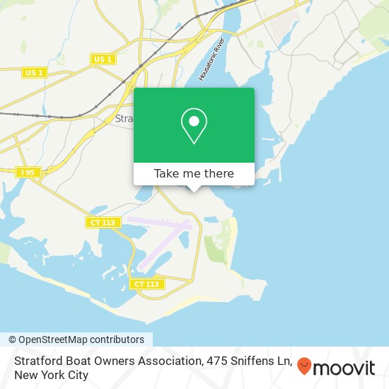 Mapa de Stratford Boat Owners Association, 475 Sniffens Ln