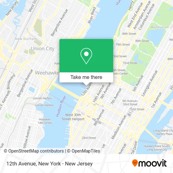 12th Avenue map