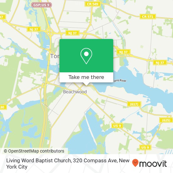 Living Word Baptist Church, 320 Compass Ave map