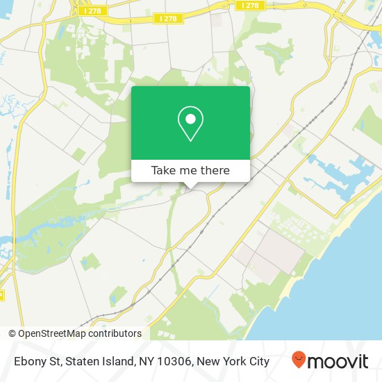 Mapa de Ebony St, Staten Island, NY 10306