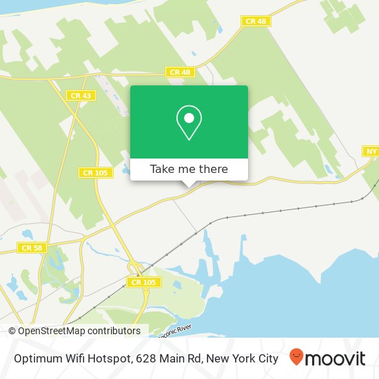 Mapa de Optimum Wifi Hotspot, 628 Main Rd