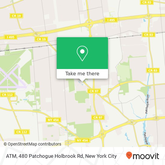 Mapa de ATM, 480 Patchogue Holbrook Rd