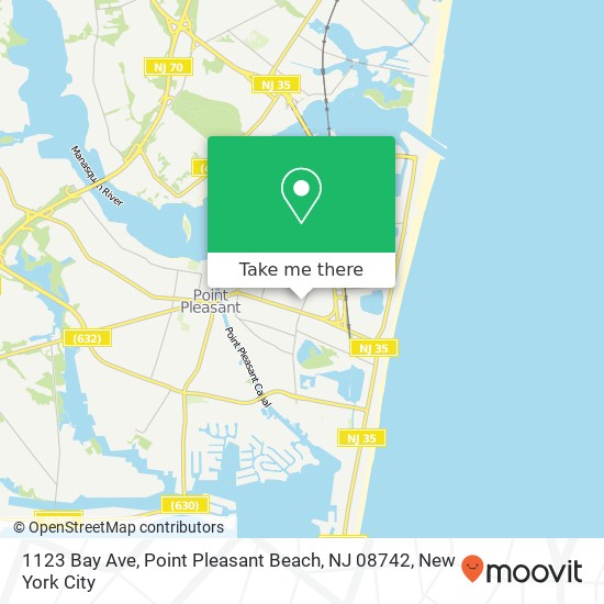 1123 Bay Ave, Point Pleasant Beach, NJ 08742 map