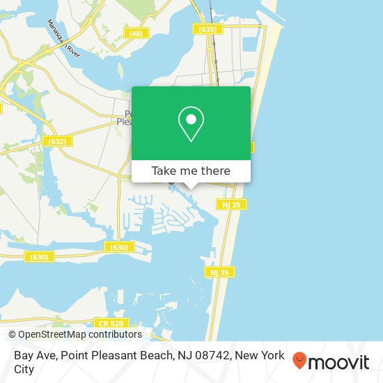 Bay Ave, Point Pleasant Beach, NJ 08742 map