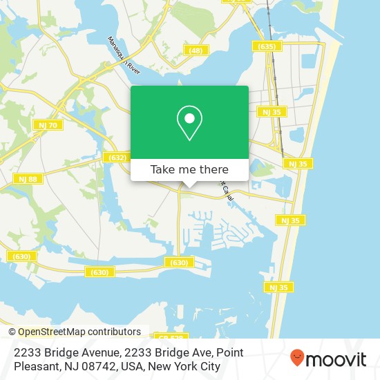 2233 Bridge Avenue, 2233 Bridge Ave, Point Pleasant, NJ 08742, USA map