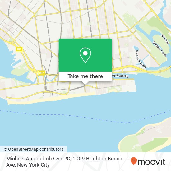 Michael Abboud ob Gyn PC, 1009 Brighton Beach Ave map