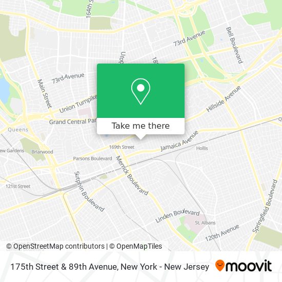 175th Street & 89th Avenue map