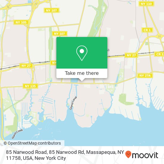 85 Narwood Road, 85 Narwood Rd, Massapequa, NY 11758, USA map