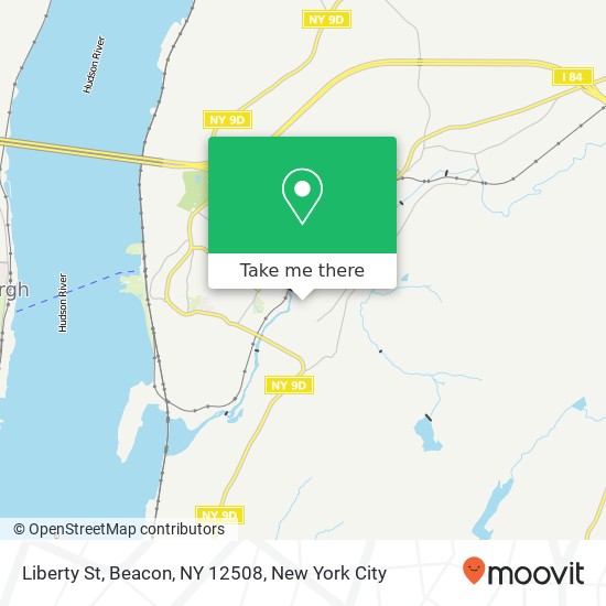 Mapa de Liberty St, Beacon, NY 12508