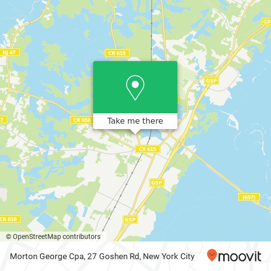 Mapa de Morton George Cpa, 27 Goshen Rd