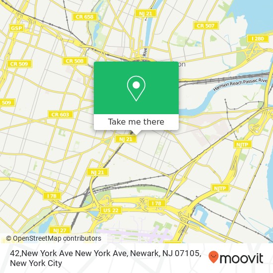 42,New York Ave New York Ave, Newark, NJ 07105 map