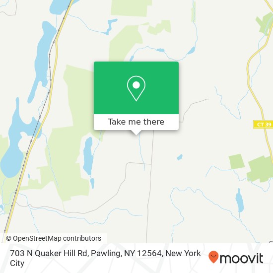 Mapa de 703 N Quaker Hill Rd, Pawling, NY 12564
