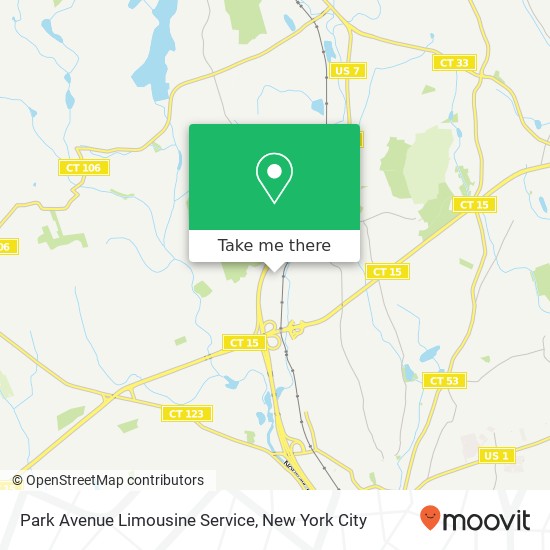 Mapa de Park Avenue Limousine Service