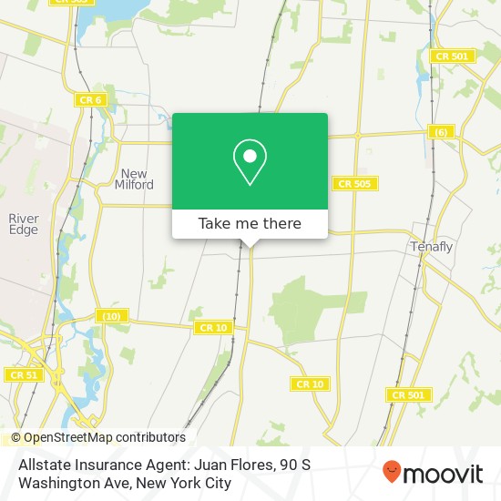 Mapa de Allstate Insurance Agent: Juan Flores, 90 S Washington Ave