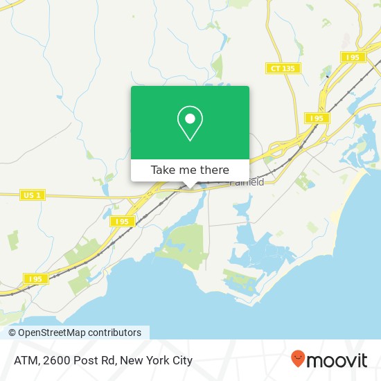 ATM, 2600 Post Rd map