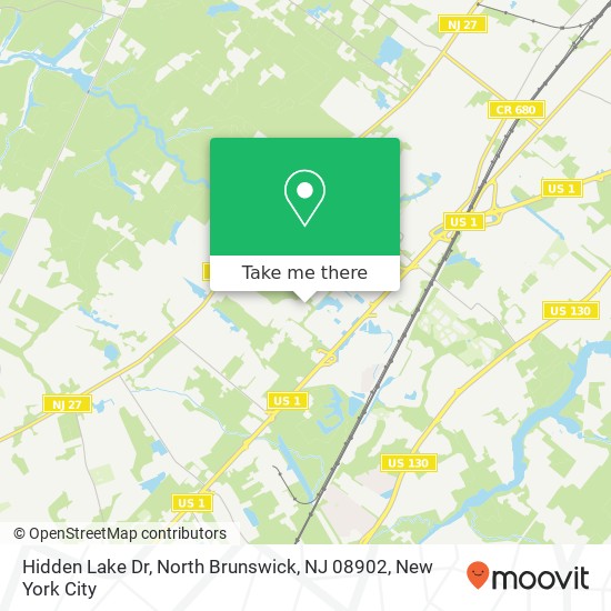 Hidden Lake Dr, North Brunswick, NJ 08902 map