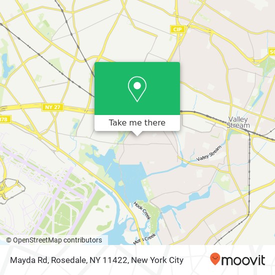 Mapa de Mayda Rd, Rosedale, NY 11422
