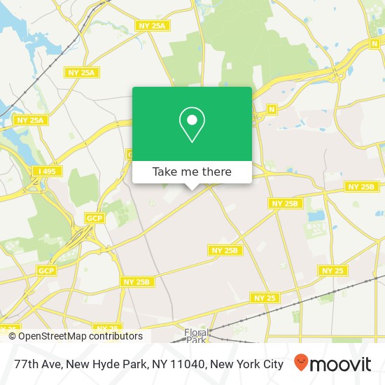 77th Ave, New Hyde Park, NY 11040 map
