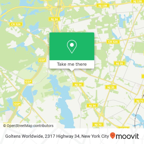 Goltens Worldwide, 2317 Highway 34 map