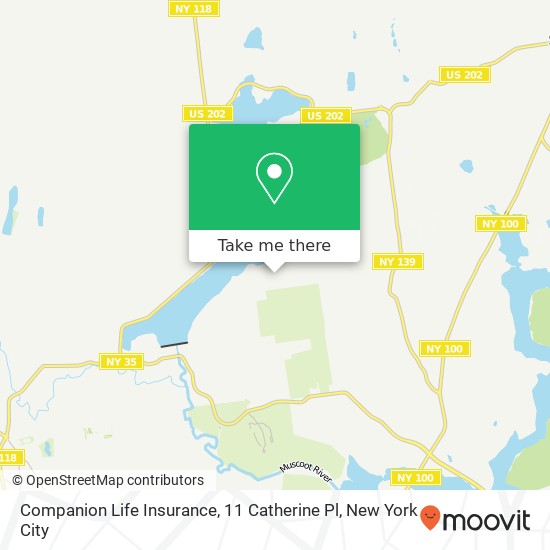 Companion Life Insurance, 11 Catherine Pl map