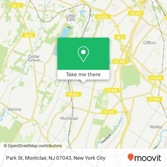 Park St, Montclair, NJ 07043 map
