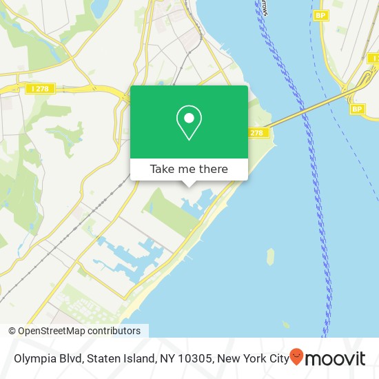 Mapa de Olympia Blvd, Staten Island, NY 10305