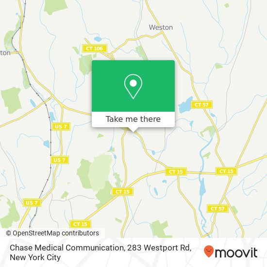 Mapa de Chase Medical Communication, 283 Westport Rd