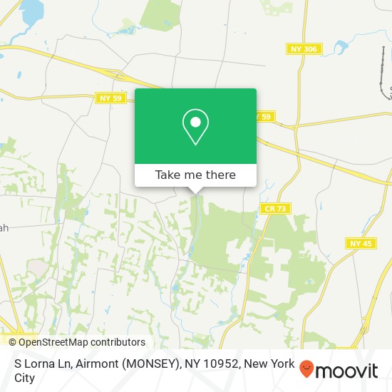 Mapa de S Lorna Ln, Airmont (MONSEY), NY 10952