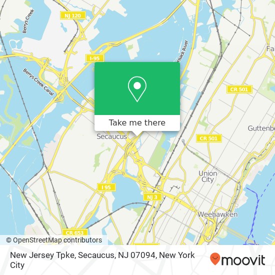 New Jersey Tpke, Secaucus, NJ 07094 map