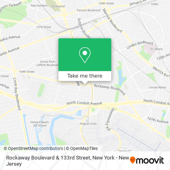 Mapa de Rockaway Boulevard & 133rd Street