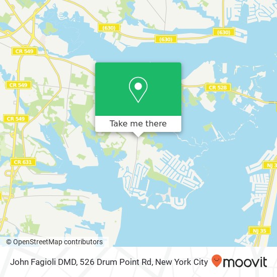 John Fagioli DMD, 526 Drum Point Rd map