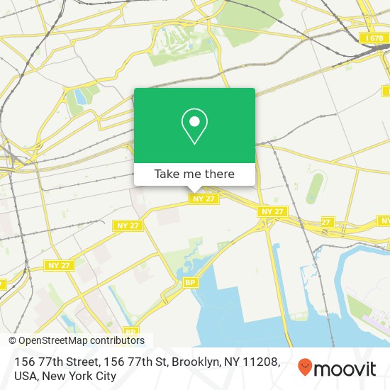 156 77th Street, 156 77th St, Brooklyn, NY 11208, USA map