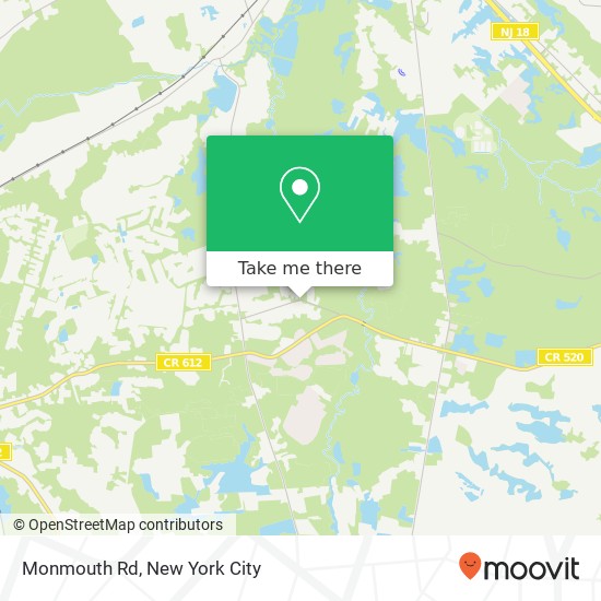 Mapa de Monmouth Rd, Monroe Twp, NJ 08831