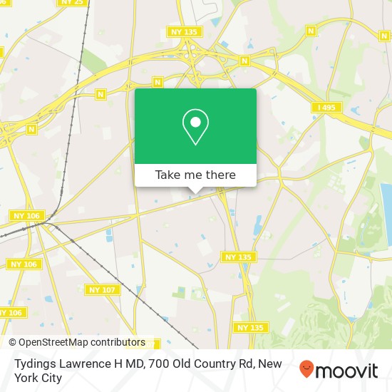 Mapa de Tydings Lawrence H MD, 700 Old Country Rd