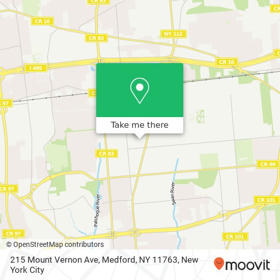 215 Mount Vernon Ave, Medford, NY 11763 map