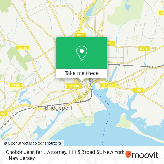 Chobor Jennifer L Attorney, 1115 Broad St map