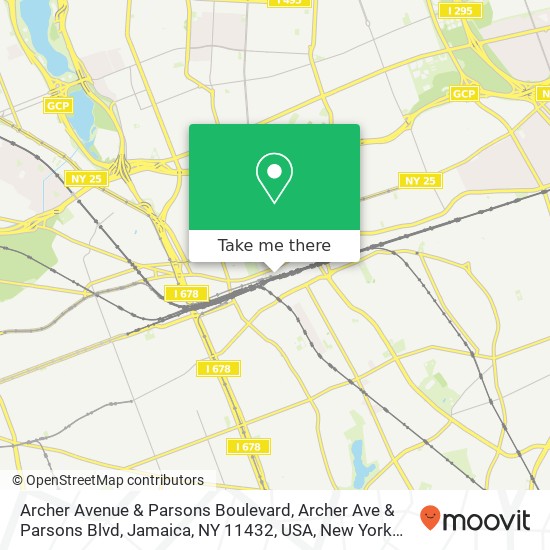 Archer Avenue & Parsons Boulevard, Archer Ave & Parsons Blvd, Jamaica, NY 11432, USA map