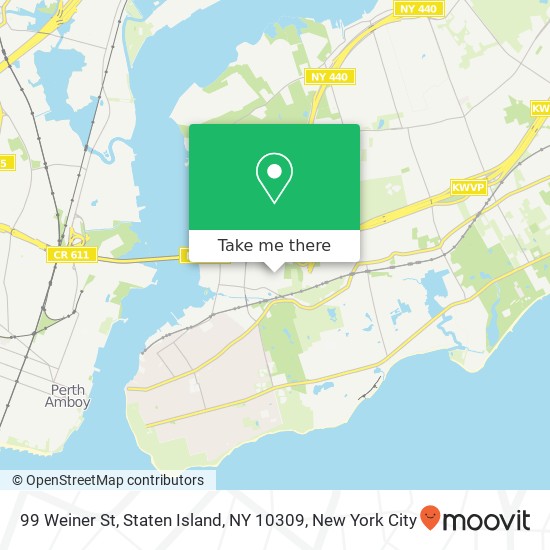 Mapa de 99 Weiner St, Staten Island, NY 10309