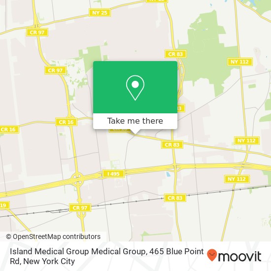 Mapa de Island Medical Group Medical Group, 465 Blue Point Rd