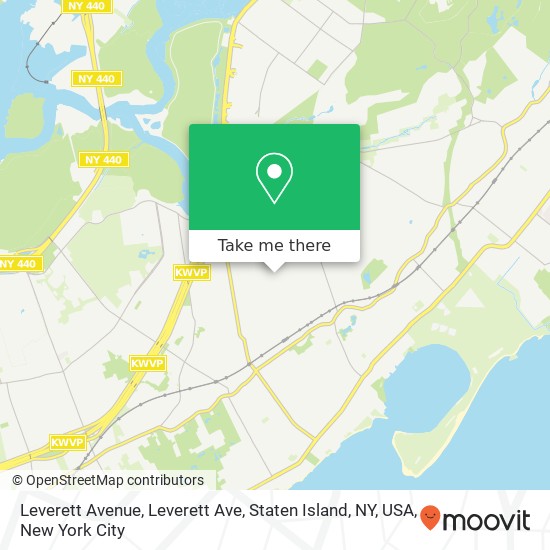 Mapa de Leverett Avenue, Leverett Ave, Staten Island, NY, USA