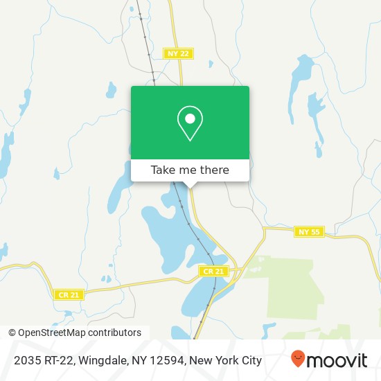 Mapa de 2035 RT-22, Wingdale, NY 12594
