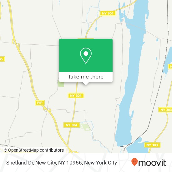 Mapa de Shetland Dr, New City, NY 10956