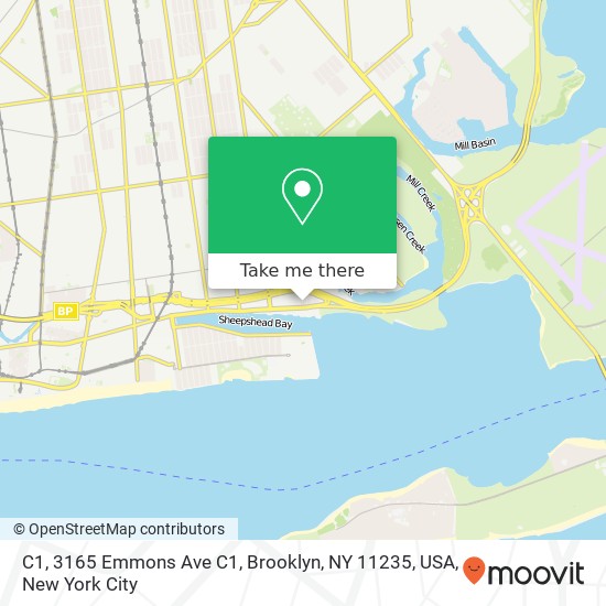 C1, 3165 Emmons Ave C1, Brooklyn, NY 11235, USA map