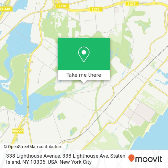 338 Lighthouse Avenue, 338 Lighthouse Ave, Staten Island, NY 10306, USA map