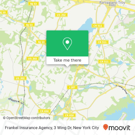 Frankel Insurance Agency, 3 Wing Dr map