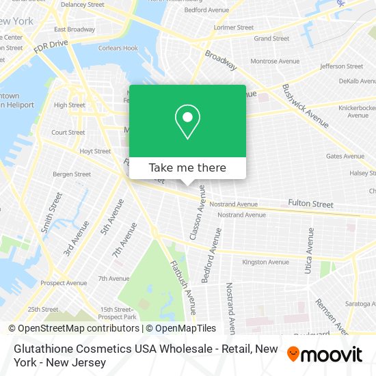 Glutathione Cosmetics USA Wholesale - Retail map