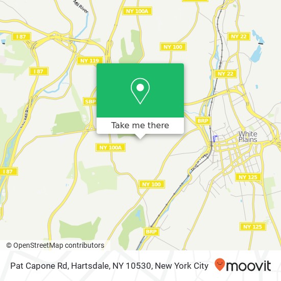 Mapa de Pat Capone Rd, Hartsdale, NY 10530